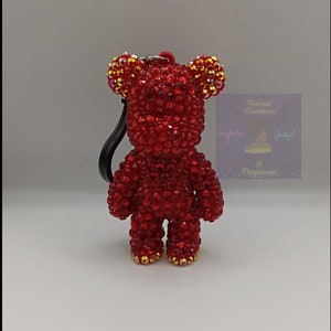 Beary Keysy- Bling Mini Bear Keychain- Bag Charms