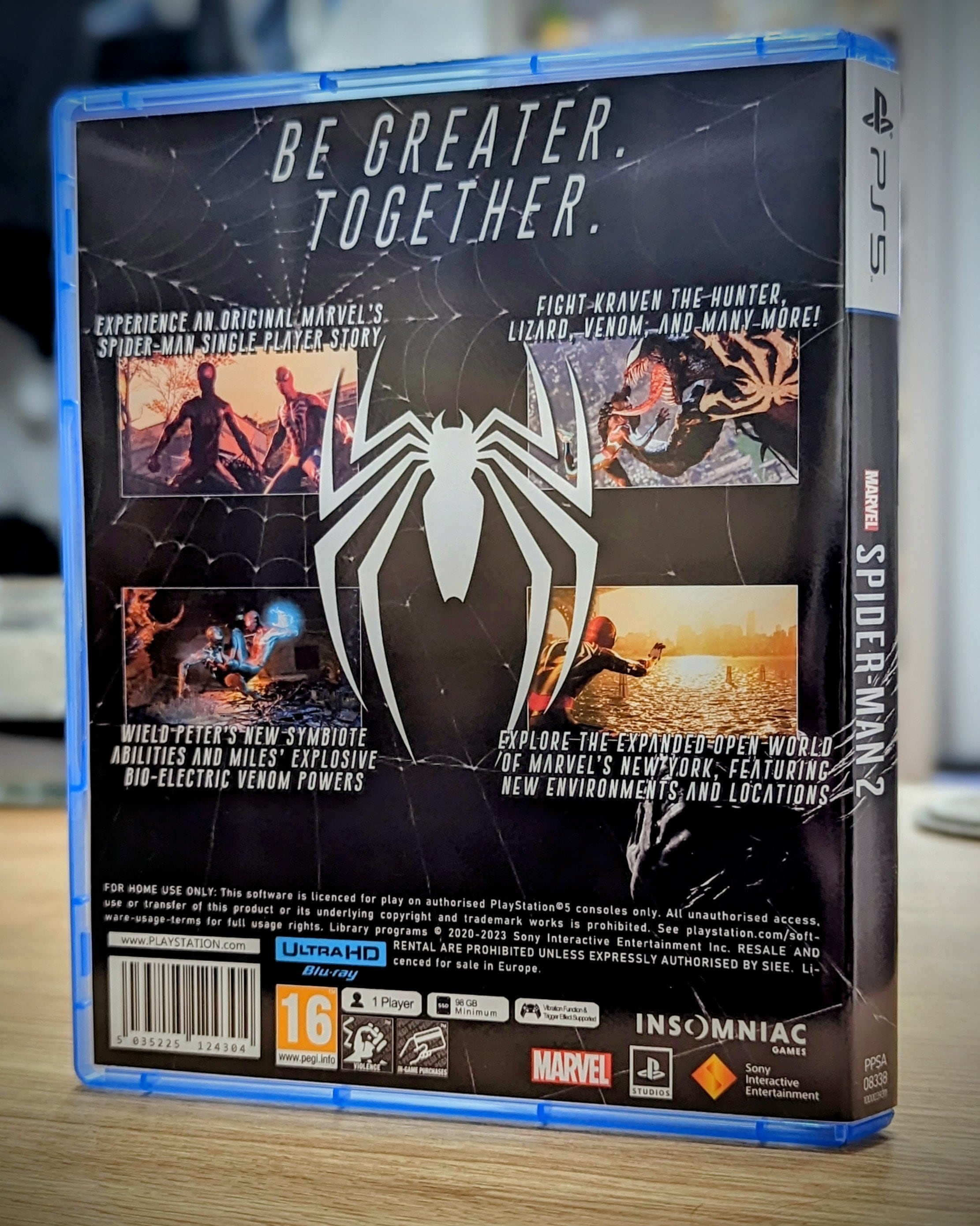 Spider-man 2 PS5 Game Cover Art – Symbiote Design (digital