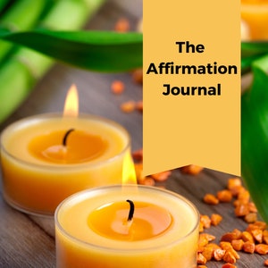 Cadeau pleine conscience et cadeau bien-être - Journal d'affirmations en téléchargement numérique pour une pensée positive. Journal, Affirmation positive, Cartes