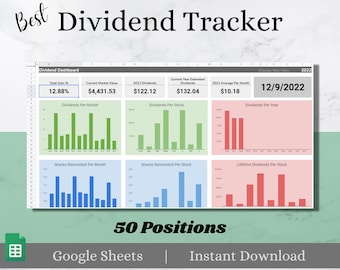 Best Dividend Tracker - 50 Positions - Multiple Accounts