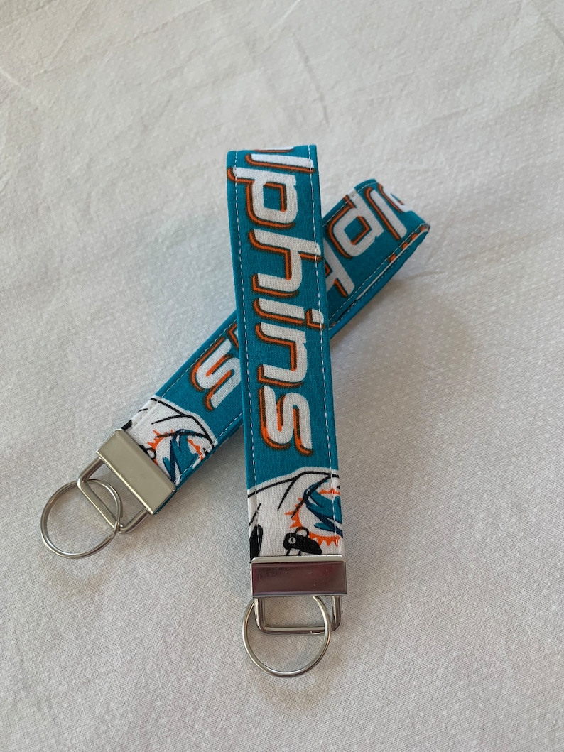 Miami Dolphins Keychain Etsy
