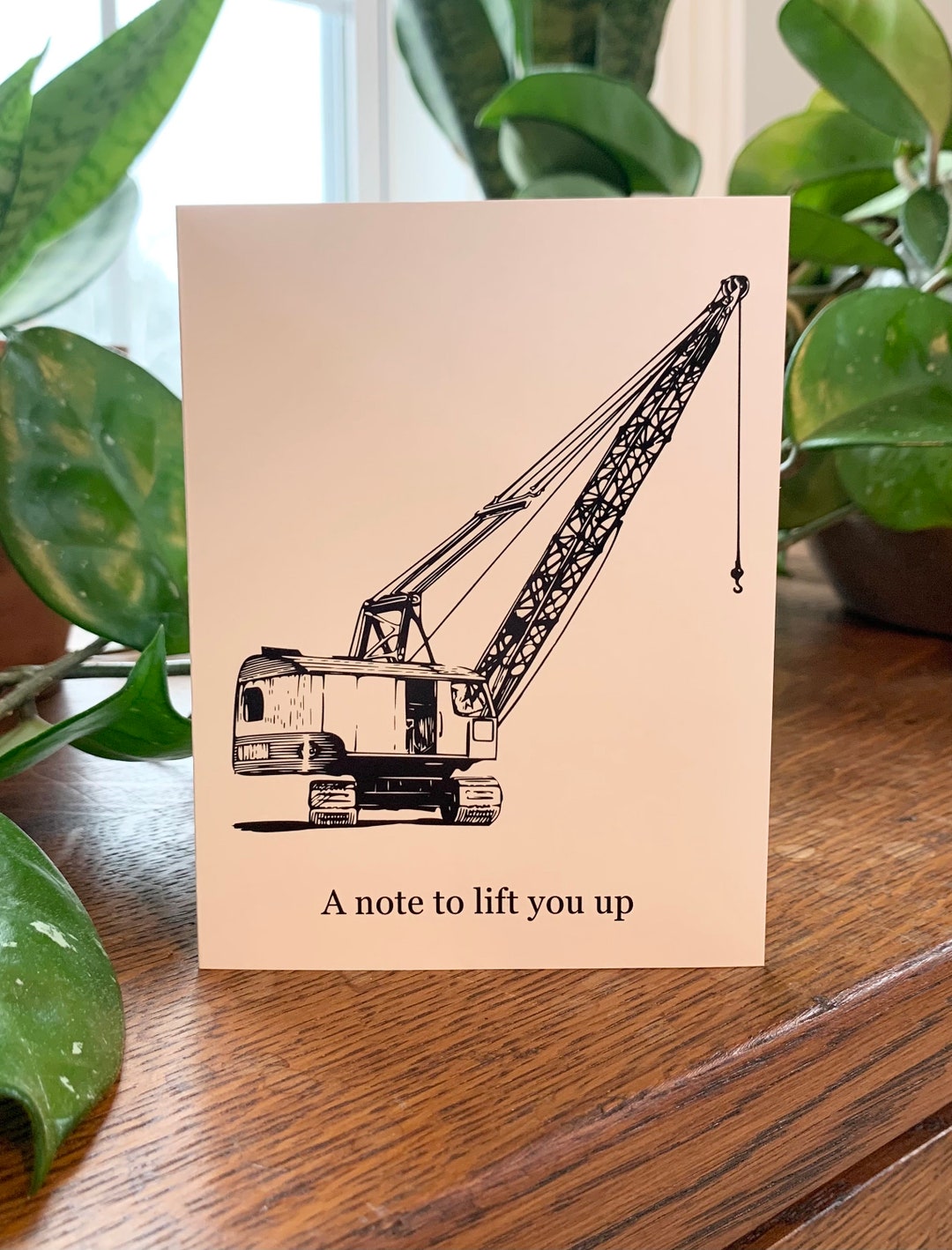 Uplifting Note Card Crane Note Card Etsy