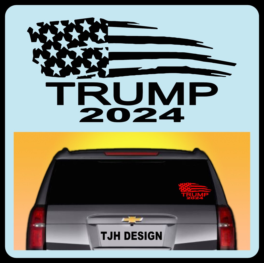 Trump 2024 Vinyl Decal, Car Decal, Sticker, 21 Colors, Always FREE ...