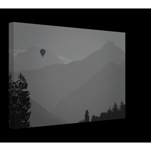 Heißluftballon über dem Bleder See, Slowenien - Fotokunst Teil 1. Leinwand VERSANDKOSTENFREI