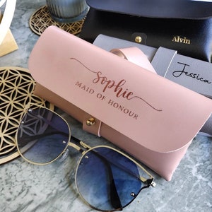 FGHJ Custom Glasses Case Personalized Eyeglass Case Design Your Photo Name  Logo Portable Soft Sunglasses Bag Gift for Women