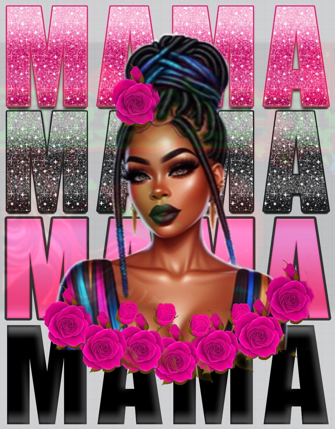 Black Queen MAMA Design 2024 for Sublimation - Etsy