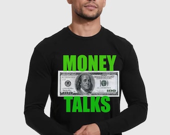 El dinero habla diseño gráfico png para sublimación, camisas, tazas, vasos