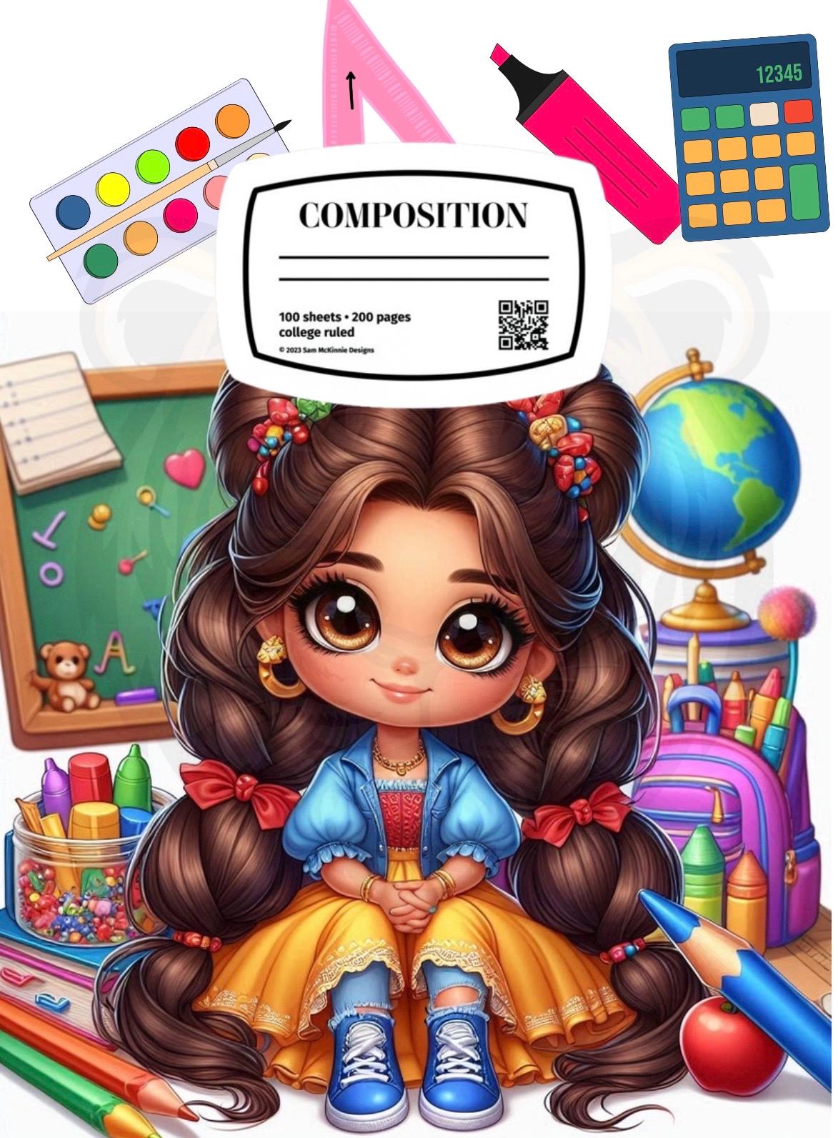 composition notebook  template bundle for canva only link for immediate download to create custom book
