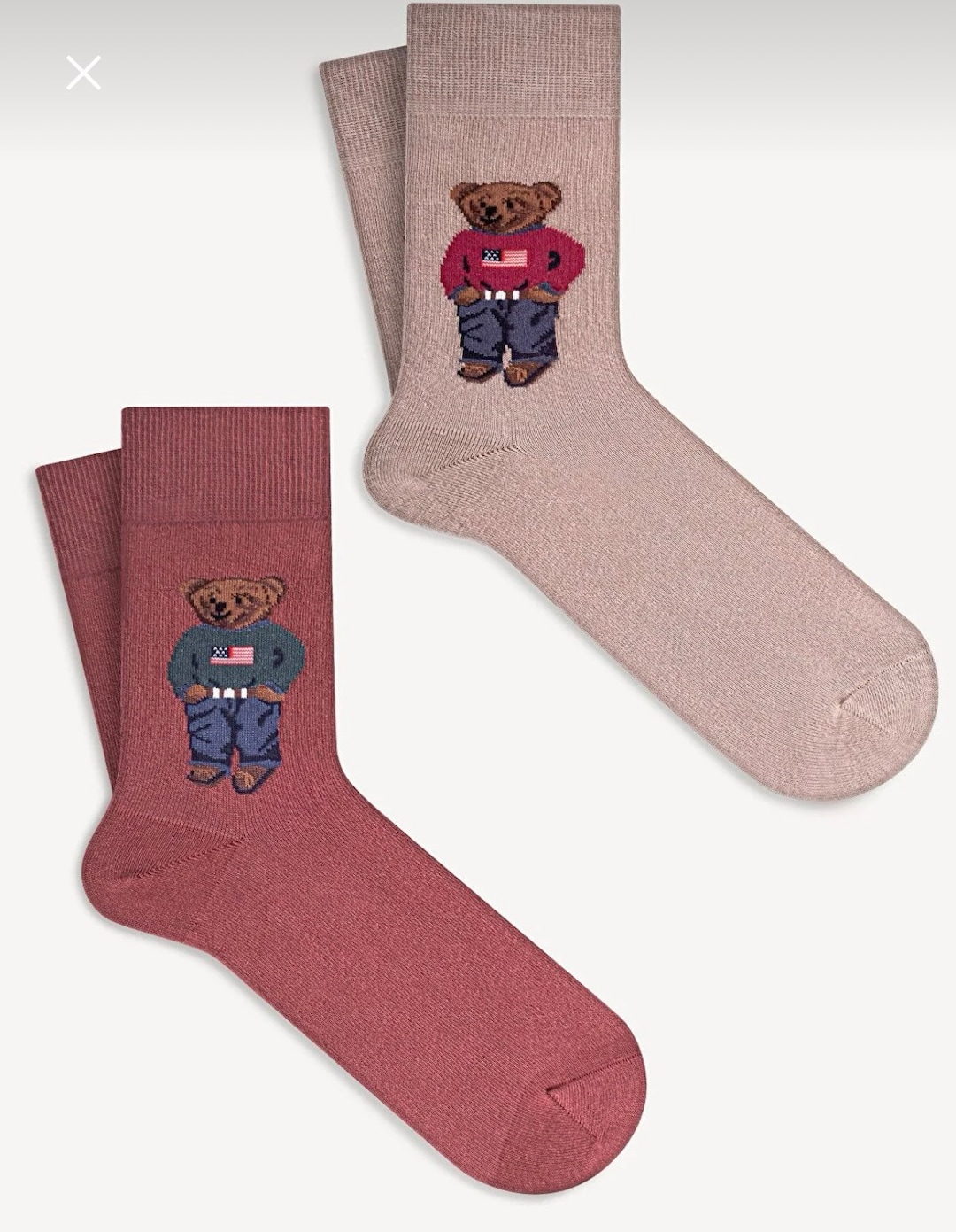 Teddy Bear Socks Set / 4 Pieces Etsy
