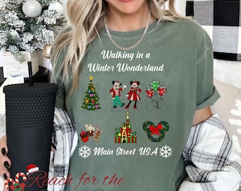 Walking In a Winter Wonderland | Main Street, USA Comfort Colors Graphic Tee