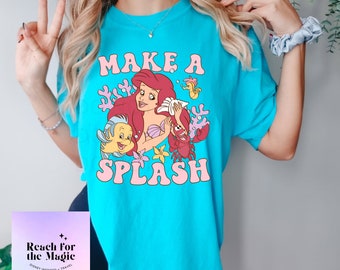 Ariel och vänner | Make a Splash Komfortfärger Grafisk T-shirt