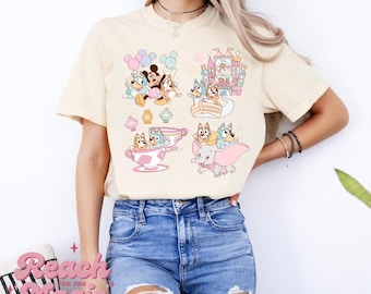 Blue Dog + Mickey Mouse Disney Rides Comfort Colors Graphic Tee