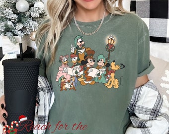 Mickey & Friends Christmas Carol Comfort Colors Graphic Tee