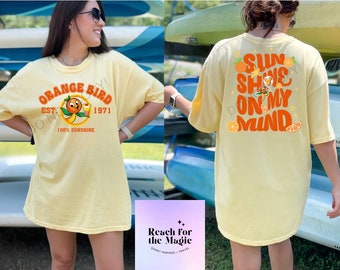 Orange Bird Comfort Colors Graphic Tee