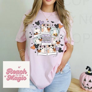 Let’s Go Ghouls Spooky Polaroids | Halloween Comfort Colors Graphic Tee