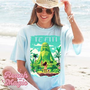 Moana Te Fiti T-Shirt – Vintage Disney Graphic Tee – Moana & Te Fiti Design – Comfort Colors Graphic Tee