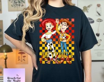 Je hebt een vriend in mij | Woody en Jessie Comfort Colors grafisch T-shirt
