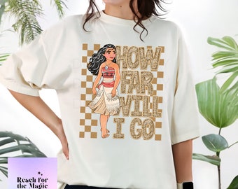 どこまで行けるか | モアナ コンフォート カラーズ グラフィック T シャツ