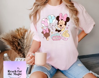 Minnie Mouse Park Snacks Comfort Colors Graphic Tee
