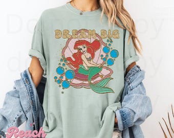 Camiseta gráfica con colores cómodos de La Sirenita / Ariel