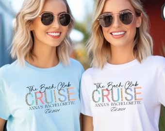 The Bach Club Bachelorette Cruise Squad 2024 Matching Friends Cruise Shirts Bestie Cruise Travel Tee Best Friends Summer Bridal Party Tshirt