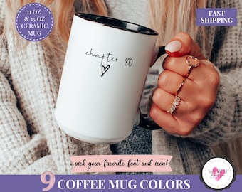 Chapter 80 Mug Funny Birthday Mug 80th Birthday Gift Custom Coffee Cup Personalized Gift For 80 Year Old Women Men Friends Gift For Grandma