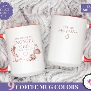 life of an engaged girl mug taylor inspired mug showgirl era engagement gift bride to be coffee mug tswifty bride gift for her future mrs cup wedding shower mug minimalist engagement mug taylor wedding mug showgirl engagement mug taylor era mug music fan mug engagement coffee cup engaged girl gift for bride custom wedding mug engagement present for her pop culture bride mug