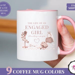 engaged girl mug taylor inspired mug showgirl era engagement coffee cup future mrs mug tswifty bride gift bride to be present wedding shower mug music fan mug engagement for her pop culture coffee mug engaged girl gift taylor fan mug bridal shower mug custom engagement mug bride mug engagement mug for music lover wedding fan mug bride era mug