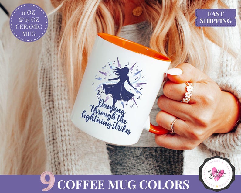 lightning strikes mug ts inspired lyric mug showgirl era cup custom name mug swifty fan gift taylor inspired design showgirl vibe gift for her aesthetic coffee cup lyric fan merch life of a showgirl design mug with lightning energy motif empowerment mug for women taylor fan cup fan girl gift for her birthday lightning strikes lyric gift idea trending ts mug showgirl merch for fans swifty inspired lyric mug showgirl gift shop trending fan mug opalite