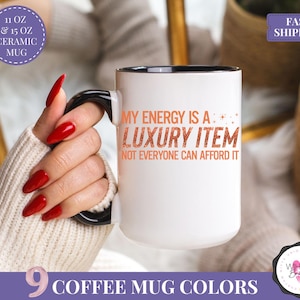 taylor inspired coffee mug my energy is a luxury item mug swifty fan gift ts12 mug tswiftie mug gift for her bold quote mug orange glitter mug expensive energy gift self love mug fan girl coffee mug funny pop culture fan cup for women taylor fan gift idea high value energy mug iced coffee mug trendy showgirl era mug orange mug for gift luxury mug ceramic cup taylor merch coffee gift comfort mug for swifty lover holiday gift idea self care mug fandom fan cup