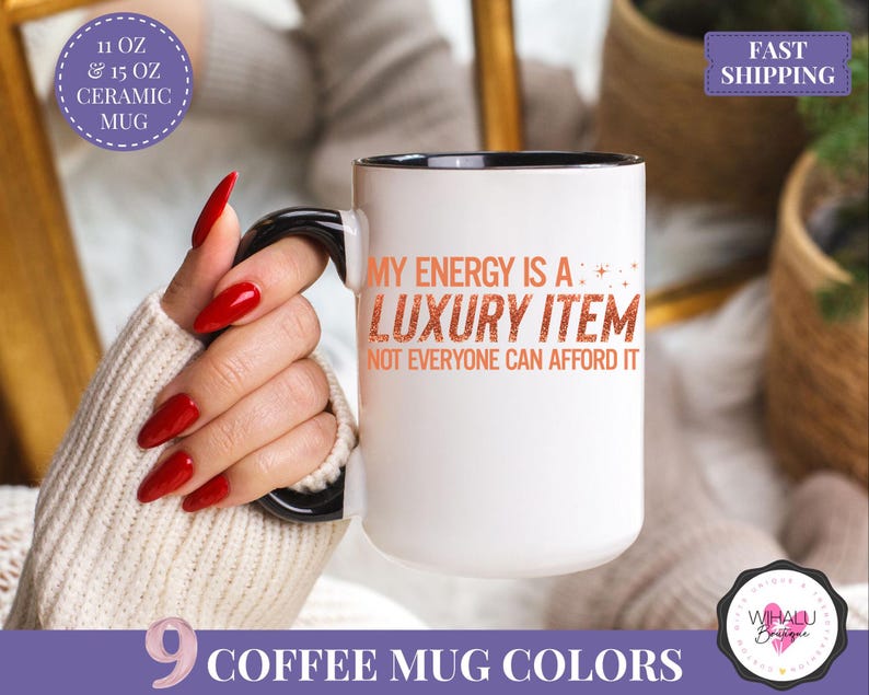 taylor inspired coffee mug my energy is a luxury item mug swifty fan gift ts12 mug tswiftie mug gift for her bold quote mug orange glitter mug expensive energy gift self love mug fan girl coffee mug funny pop culture fan cup for women taylor fan gift idea high value energy mug iced coffee mug trendy showgirl era mug orange mug for gift luxury mug ceramic cup taylor merch coffee gift comfort mug for swifty lover holiday gift idea self care mug fandom fan cup