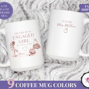 taylor showgirl era mug life of an engaged girl mug engagement coffee mug bride to be gift tswifty inspired engagement mug wedding shower mug for bride future mrs cup taylor wedding gift mug minimalist engaged girl mug bridal party coffee mug engagement present for her pop culture engagement mug music lover mug bride mug engaged era cup
