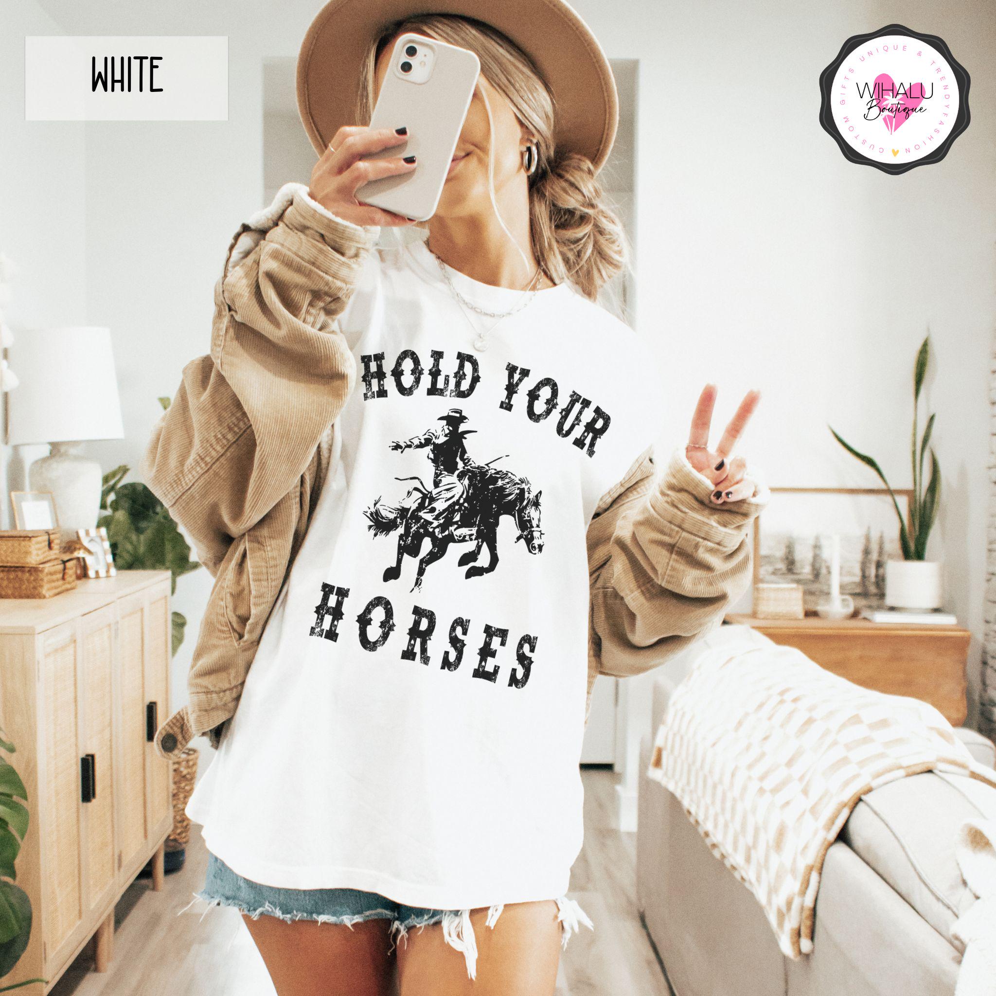 Custom Cowgirl Shirt Country Concert Outfit Country Music Shirt Horse Shirt Western Trendy Graphic Tee Women Rodeo Tshirt Cowboy Graphic Tee
