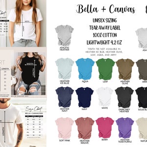 Pode incluir: Tabela de tamanhos para camisetas unissex Bella + Canvas 300Y. A tabela mostra as medidas de largura e comprimento em polegadas para os tamanhos YS a 3XL. A tabela tamb&eacute;m inclui uma variedade de op&ccedil;&otilde;es de cores para as camisetas, incluindo cinza atl&eacute;tico, azul gelo mesclado, &aacute;gua, folha, oliva mesclado, ex&eacute;rcito, azul marinho mesclado, branco, cinza escuro mesclado, preto s&oacute;lido, rosa suave, malva mesclado, baya, roxo mesclado de equipe e natural.