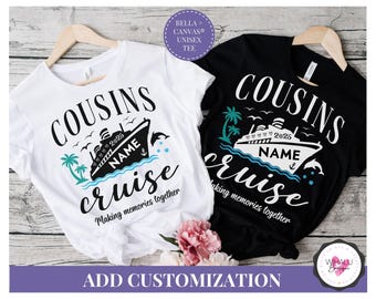 Personalized Cousin Cruise Shirt Custom Family Cruise 2026 T-Shirt Matching Cruise Outfit Cousin Trip Tshirt 2026 Vacation Shirt Cousin Crew