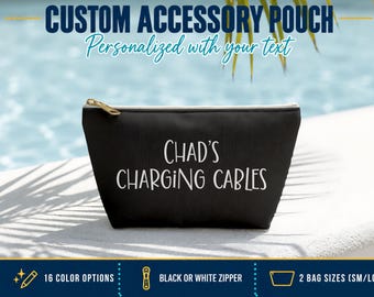 Travel Accessories Bag Cord Organizer For Travel Custom Name Pouches Cable Organizer Bag Personalized Travel Gift Ideas For Christmas Gift
