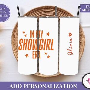 personalized tumbler showgirl retro fan cup in my showgirl era orange glitter ts12 inspired fan drinkware 40 oz tumbler fan gift showgirl cup bachelorette gift fan party cup life of a tumbler swifty merch cup with name custom name cup for fan gift iced coffee showgirl cup vegas themed tumbler fan drink gift libbey inspired cup swifty drinkware album era tumbler custom text cup music fan drink gift