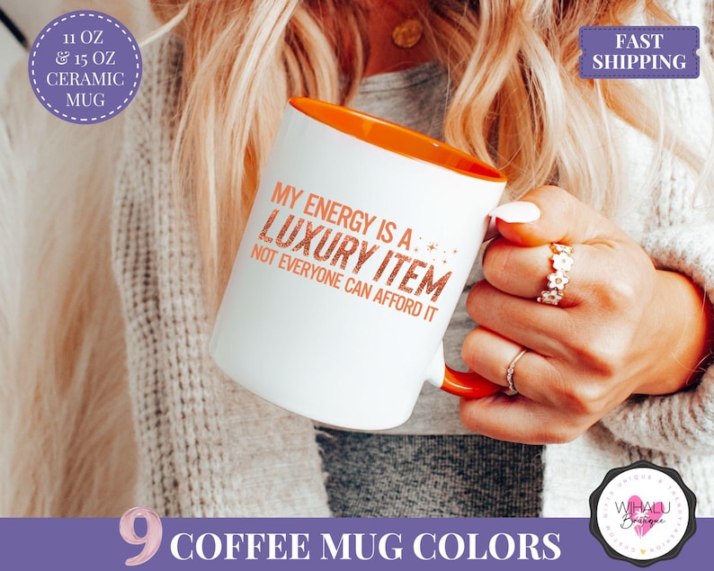 my energy is a luxury item mug ts12 mug taylor mug swifty mug tswiftie mug expensive energy self love mug coffee mug for her fan girl mug funny mug taylor fan mug gift for her orange faux glitter mug christmas mug trendy mug for women self empowerment mug comfort coffee mug pop culture fan merch gift for swifty fan high value mug showgirl mug iced coffee cup gift for taylor fan funny aesthetic mug orange mug for fans bold energy mug gift for best friend showgirl era mug