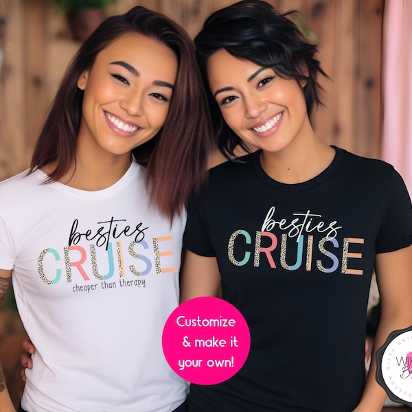 Besties Cruise Shirt Best Friend Cruise Crew Tshirts Matching Friends Cruise Tee Girl Trip Cruising Friends Cruise 2024 Vacation Tank Top