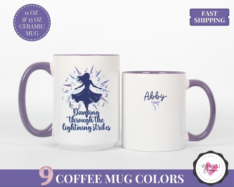 dancing through the lightning strikes ts inspired lyric mug fan girl gift for her showgirl era gift idea swifty mug life of a showgirl collection cup lightning lyric design personalized cup ts inspired fan gift taylor vibe cup aesthetic lightning design mug cute lyric fan mug storm dancing girl mug custom name swifty fan present lightning theme coffee cup inspirational quote mug unique lyric cup trending taylor fan mug showgirl aesthetic
