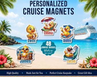Personalized Cruise Door Magnet Cruise Magnet Family Cruise Personalized Cruise Magnet Custom Cruise Ship Duck Magnet Personalized Ducks