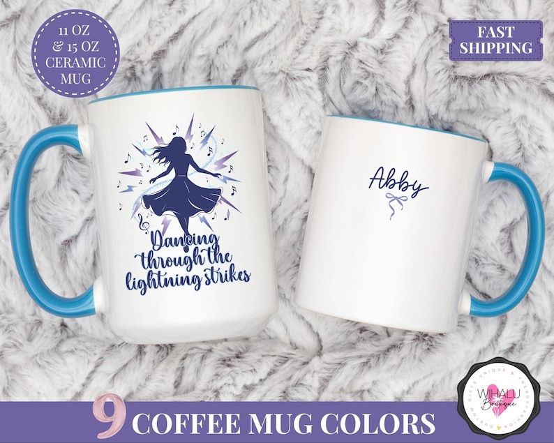 dancing through the lightning strikes mug ts inspired gift swifty fan gift showgirl era mug custom name cup lyric inspired mug life of a mug opalite taylor inspired gift showgirl mug unique fan gift aesthetic lyric cup for her birthday gift idea ts era cup swifty gift idea lightning strikes lyric mug inspirational mug dancing girl mug fan merch for taylor lovers showgirl era vibe custom name coffee cup trending swifty mug gift for fans electric lyric cup