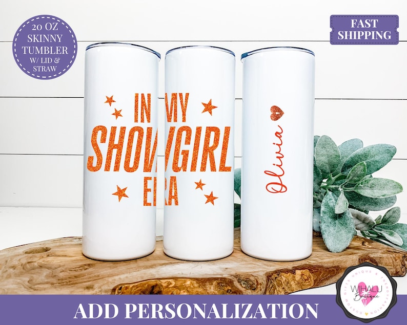 showgirl tumbler 40 oz in my showgirl era cup with handle fan merch for tswiftie iced coffee tumbler life of a gift tumbler 2025 fan era ts 12 ts12 album inspired gift custom showgirl cup drinkware gift with personalization bachelorette drinkware for swifty showgirl fan orange glitter text party gift for ts fan showgirl orange cup cute retro tumbler for music lover ts theme mug gift glitter fan gift hot cold cup