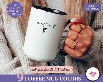 60th birthday mug custom 60 birthday gift for her personalized birthday mug in my sixties era cup name chapter 60 mug 60th gift for her