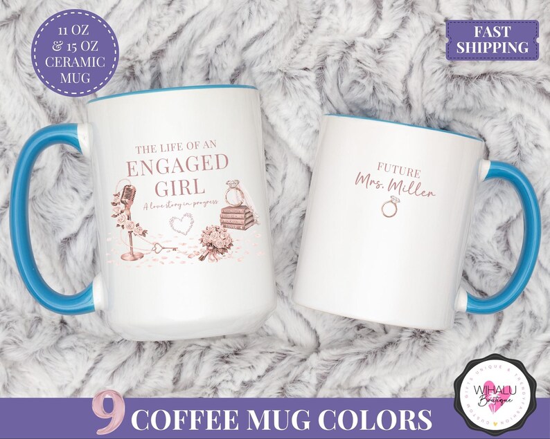 showgirl era mug life of an engaged girl mug taylor inspired engagement mug tswifty bride mug bride to be coffee mug wedding shower gift for her future mrs mug taylor gift mug minimalist pop culture mug engaged girl cup bridal party mug engagement present custom bride mug music lover gift wedding fan mug taylor era engagement mug engagement coffee mug bride to be present