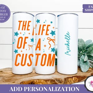 life of a custom theme 40oz fan tumbler ts inspired style swifty best gift taylor fan treasure showgirl era theme custom name option fangirl gift choice birthday girl gift gift for her taylor ts aesthetic style era inspired vibe orange teal palette star and bow graphic fan girl style custom fan option iced coffee queen travel friendly cup cute fan vibe showgirl fan gift life of a showgirl gift ts era inspired cup name custom option fan birthday choice holiday gift choice teacher taylor present