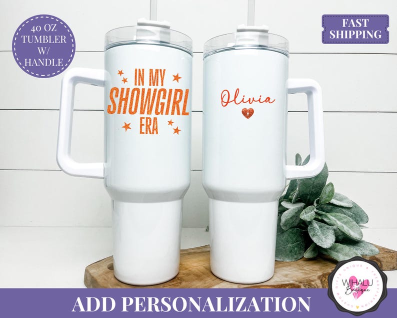 in my showgirl era tumbler 40 oz tumbler with handle custom tumbler with lid and straw showgirl aesthetic cup ts era tumbler ts fan gift 2025 album merch life of a text cup custom name drinkware gift for swifty iced coffee cup glitter orange tumbler ts12 tumbler showgirl retro party cup personalized cup for fan gift vegas bachelorette cup iced drink tumbler fan girl merch era party drinkware swifty cup showgirl drinkware gift for her