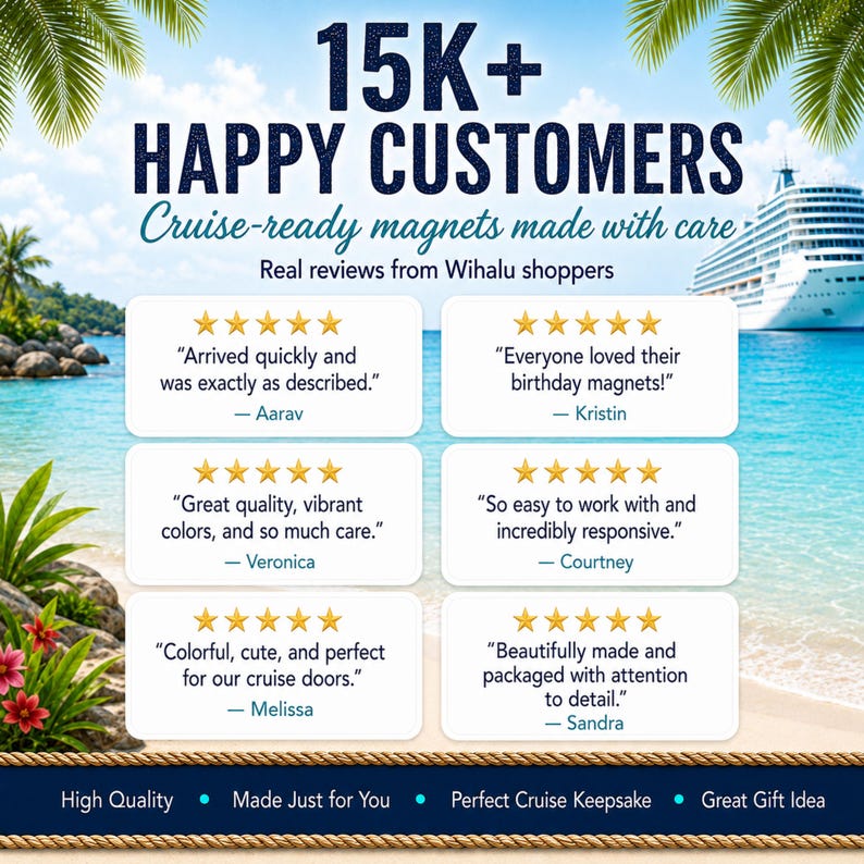 Custom Cruise Door Magnet Personalized Magnet Cruise Ship Custom Door Decoration Cruise Door Sign image 9