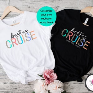 Matching Friends Cruise Shirts Bestie Cruise Travel Tee Best Friends Cruise Summer Vacay Tshirt Cruise Vacation T Shirt Cruise Crew T-Shirt