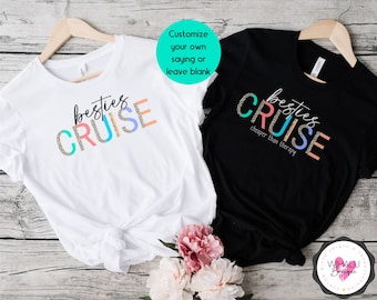Matching Friends Cruise Shirts Bestie Cruise Travel Tee Best Friends Cruise Summer Vacay Tshirt Cruise Vacation T Shirt Cruise Crew T-Shirt